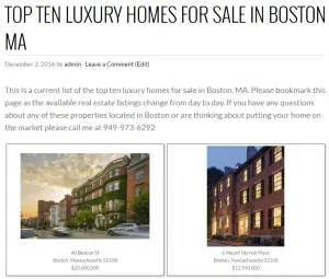 Boston homes for sale